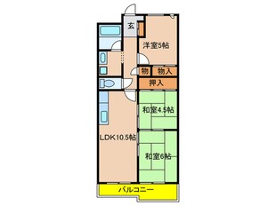 メゾントゥル－スの物件間取画像